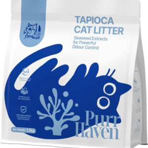 Purr Haven Tapioca Cat Litter | 3 Packs | 2.5 kg Per Pack