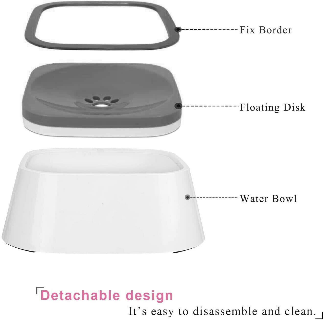 YES4PETS 1 x Medium Pet No Spill Feeder Bowl Dog Cat Puppy slow food Interactive Dish Dispenser - Image 5