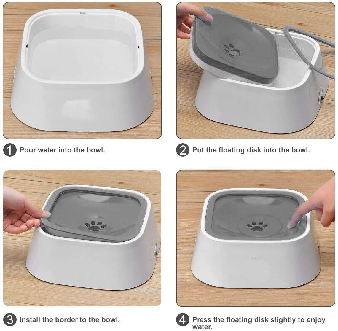 YES4PETS 1 x Medium Pet No Spill Feeder Bowl Dog Cat Puppy slow food Interactive Dish Dispenser - Image 7