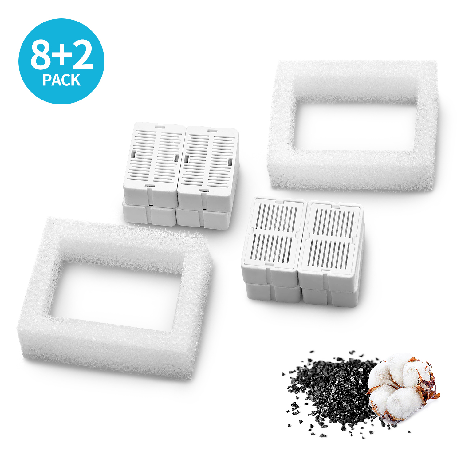 YES4PETS 32 x Activated Carbon Replacement Filters for Pet Dog Cat Water Fountain Automatic Dispenser - Image 6