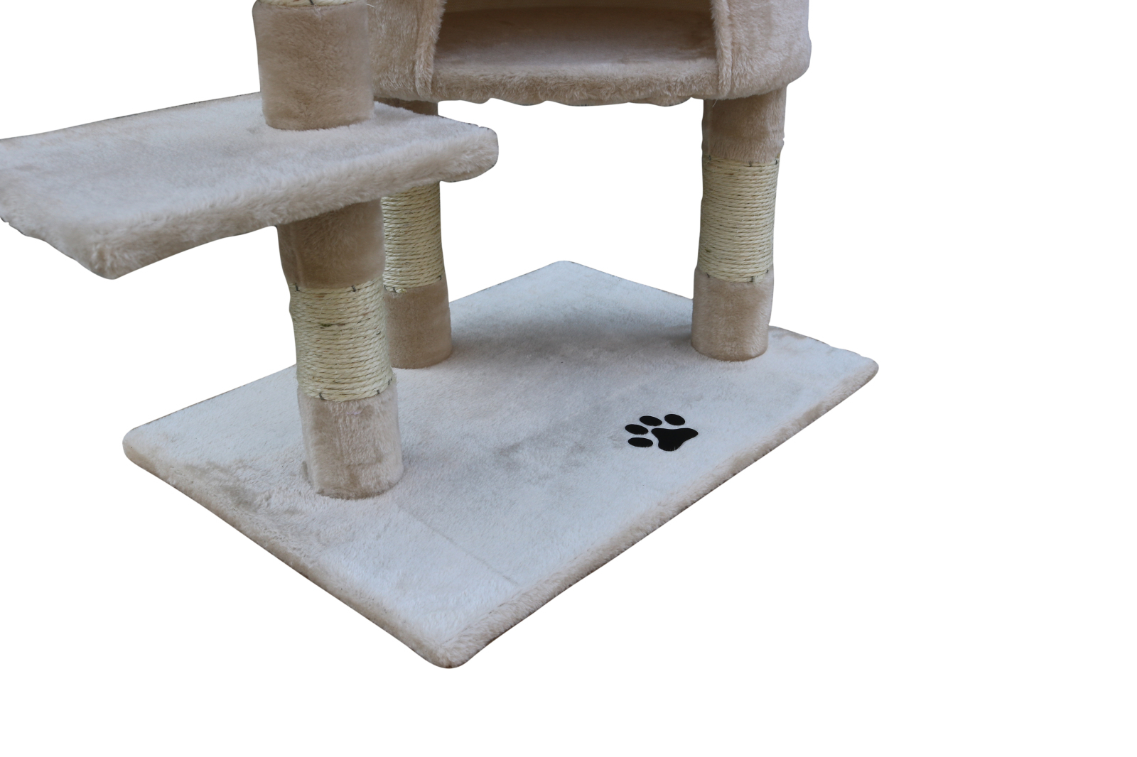 YES4PETS 120 cm Multi level Cat Kitten Scratching Post Tree-Beige - Image 7
