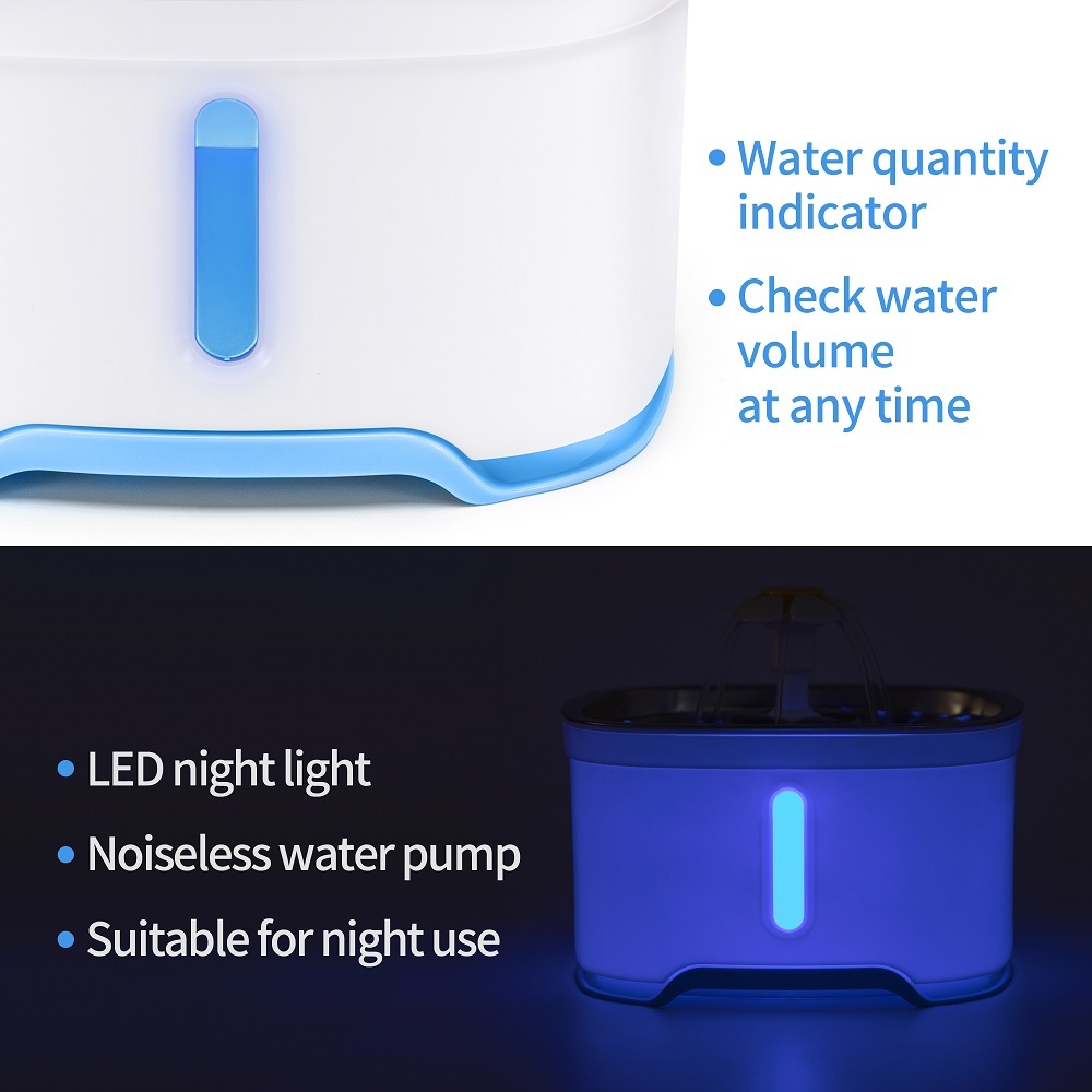 YES4PETS 2.5L Automatic Electric Pet Water Fountain Dog Cat Water Feeder Bowl Dispenser - Image 4