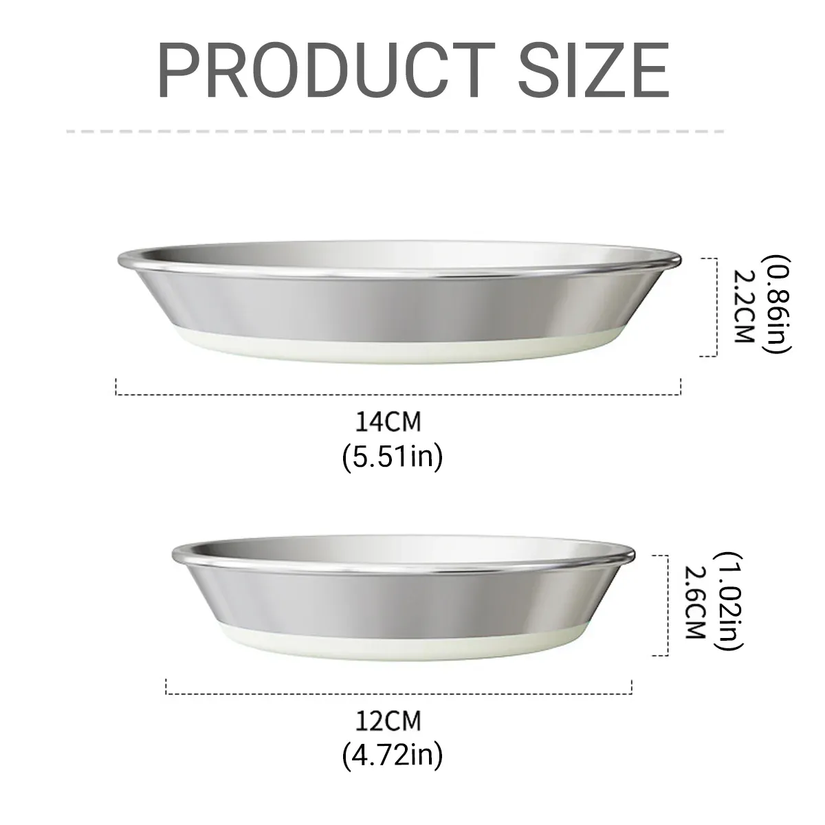 AntiSlip Cat Bowl Pet Food Basin Cat and Dog Feeding Bowl Universal Pet Dish - S - Image 4
