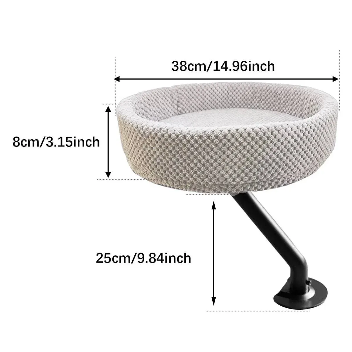 Suspended Cat Bed Desktop Hammock Cat Bed For Office Desk Window Mount Sleeping - Image 3