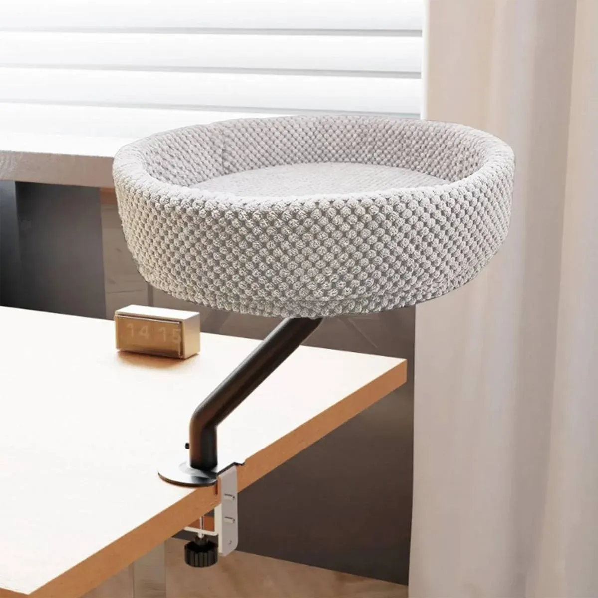 Suspended Cat Bed Desktop Hammock Cat Bed For Office Desk Window Mount Sleeping - Image 8