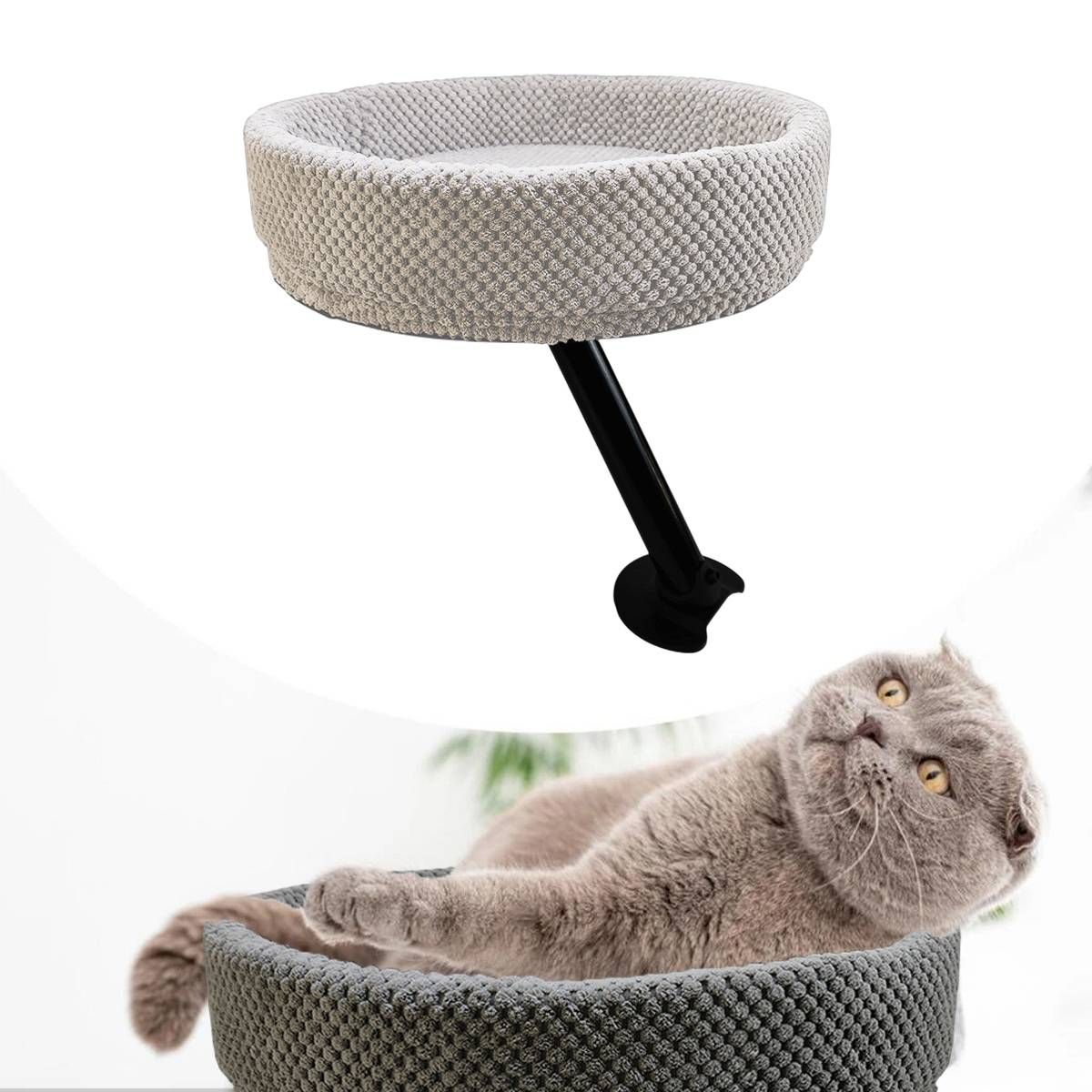 Suspended Cat Bed Desktop Hammock Cat Bed For Office Desk Window Mount Sleeping - Image 14